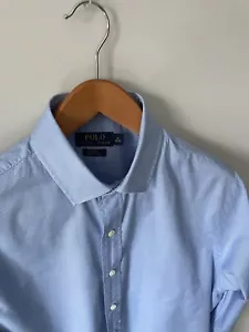 Polo Ralph Lauren Slim Fit Stretch Twill Shirt - Blue Check 16" Collar - EU40/41 - Picture 1 of 6