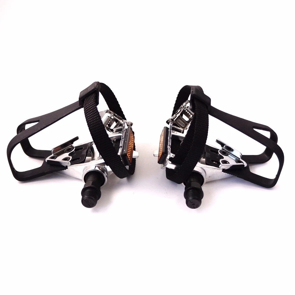 Wellgo LU-209 Toe Clip Straps 9/16" Pedal for Claissic Vintage Road Fixed Bike - Image 1 of 4