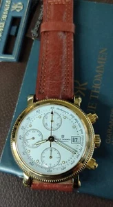 Revue Thommen Aviator vintage '90 nos watch rare chrono automatic mechanic Swiss - Foto 1 di 9