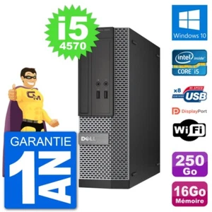 PC Dell Optiplex 3020 SFF i5-4570 RAM 16Go Disque Dur 250Go Windows 10 Wifi - Photo 1/3