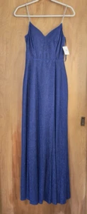 Windsor Alara Rhinestone Strap Glitter A-Line Formal Dress Royal Blue Size 3 - Picture 1 of 4