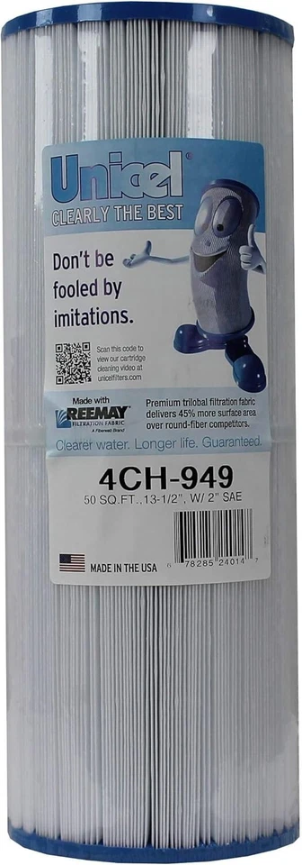 Unicel 4CH-949 50 Square Foot Media Replacement Hot Tub Spa Filter Cartridge wit - Image 1 of 1