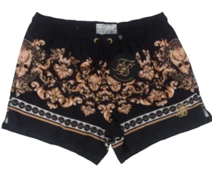 SikSilk Men's Standard Swim Shorts Affordable Luxury - Black/Gold - Medium - Picture 1 of 1