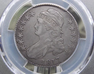 1817 Capped Bust SILVER Half Dollar 50c PCGS XF Detail #293 Extra Fine ECC&C Inc - Picture 1 of 5