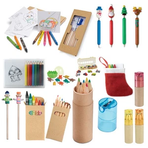 COLOURING PENCIL SETS - PARTY BAGS & EASTER GIFT STOCKING FILLER KIDS CHILDREN - Picture 1 of 21