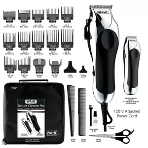 WAHL Deluxe Chrome Pro All In One kit originale 25 pezzi taglio di capelli e ritocco - Foto 1 di 9
