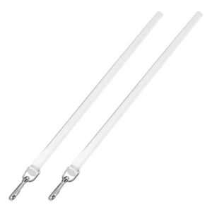 2Pcs Long Curtain Pull Wand Acrylic Transparent Rod for Window Drapes - Picture 1 of 12