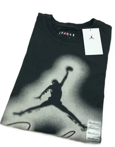 *NEW* Men's NIKE AIR JORDAN FLIGHT MVP SHORT SLEEVE SHIRTS BLACK (HJ2330 010) 👍 - Picture 1 of 5