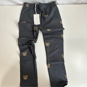 Leggings da tutti i giorni Jamie Kay per bambini in cotone biologico - Bobbie Bears ostrica nera 6 anni - Foto 1 di 5