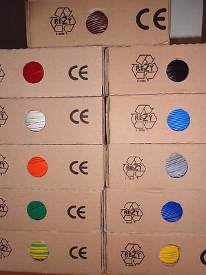 flexible Aderleitung H05V-K H07V-K Verdrahtungsleitung 0,5 bis 95 mm² div Farben