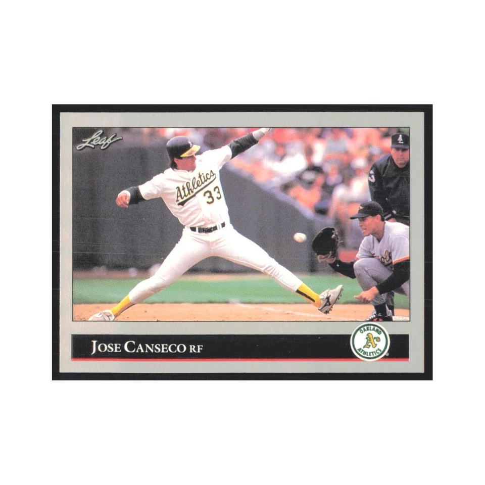 1992 Leaf Jose Canseco Athletics #267 - Image 1 of 3