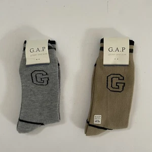 2 Pairs G.A.P. Golden and Pure Mens Plain Solid Cotton Dress Socks - Picture 1 of 5