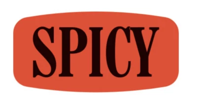 AMERICAN ONLINE PRODUCTS 1000 each per roll SPICY MERCHANDISE store LABELS STICKERS