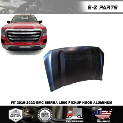 Campana extractora de aluminio para camioneta GMC Sierra 1500 2019-2022 Foto 1 de 2