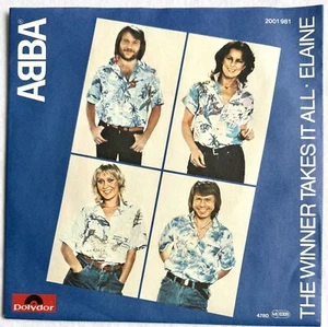 ABBA -The Winner Takes It All- Rare 1984 German Issue 7” /Picture Sleeve (Vinyl) - Picture 1 of 4