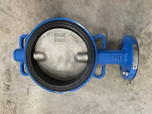 NEW PRATT 8" DI BUTTERFLY VALVE BF-8681 RUBBER SEATED STAINLESS STEEL DISC R18 - Picture 1 of 8