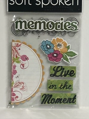 ME & MY BIG IDEAS Soft Spoken Sassy Memories Embellishments Scrapbooking - Image 1 of 3