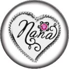 Bouton Cnap Heart avec Nana 18mm charme