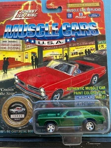 1/64 JOHNNY LIGHTNING MUSCLE CARS EE. UU. 1969 ELIMINADOR MERCURY PUMA VERDE - Imagen 1 de 2