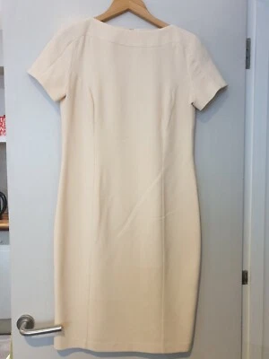 VESTIDO GEORGE GROSS 12 Cambios Crema Manga Corta Forrado Inteligente Oficina Boda Foto 1 de 4