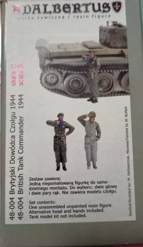 MODELLISMO - BRITISH TANK COMMANDER - ADALBERTUS 1/48 Scale - Immagine 1 di 1