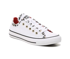 white leopard print converse