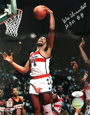 Foto autografiada de Wes Unseld de Washington Bullets 8x10 (JSA) Foto 1 de 3