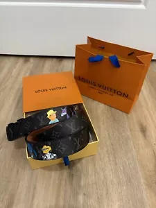 LOUIS VUITTON BELT SIZE 36-38 | BLACK | FAST SHIPPING✈️📦 - Picture 1 of 5