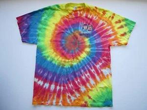 "Camiseta Tie Dye Las Vegas ""Peace, Love & Eggs"", talla X grande (XL), RARA - Imagen 1 de 21