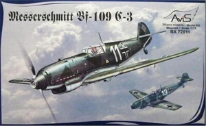 1\72 Messerschmitt Bf-109C-3 Segunda Guerra Mundial Luchador Alemán AviS BX 72011 Kit Modelo Plástico - Imagen 1 de 11