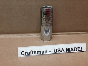 Craftsman 5/8" Spark Plug Socket 3/8" Drive w/ Rubber ins 43324 Series G NEW USA - Picture 1 of 7