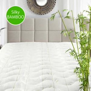 Almohadilla de colchón impermeable bambú jacquard-súper suave y fresco al tacto - Imagen 1 de 8
