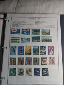 Schönes Lot internationaler Briefmarken auf Albumseiten - Ryukyu & mehr - siehe ~119 Fotos - Bild 1 von 24