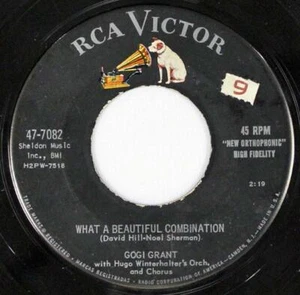 Gogi Grant, What A Beautiful Combination-Johnny's Dream, RCA 47-7082 - Picture 1 of 1