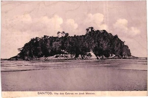 CPA Carte Postale Brésil Santos Ilha das Cobras no José Ménino VM95230ok - Picture 1 of 2