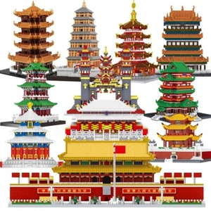 LEZI Architecture Model Building Set MOC Mini Building Blocks 3D Model Puzzle - Picture 1 of 122