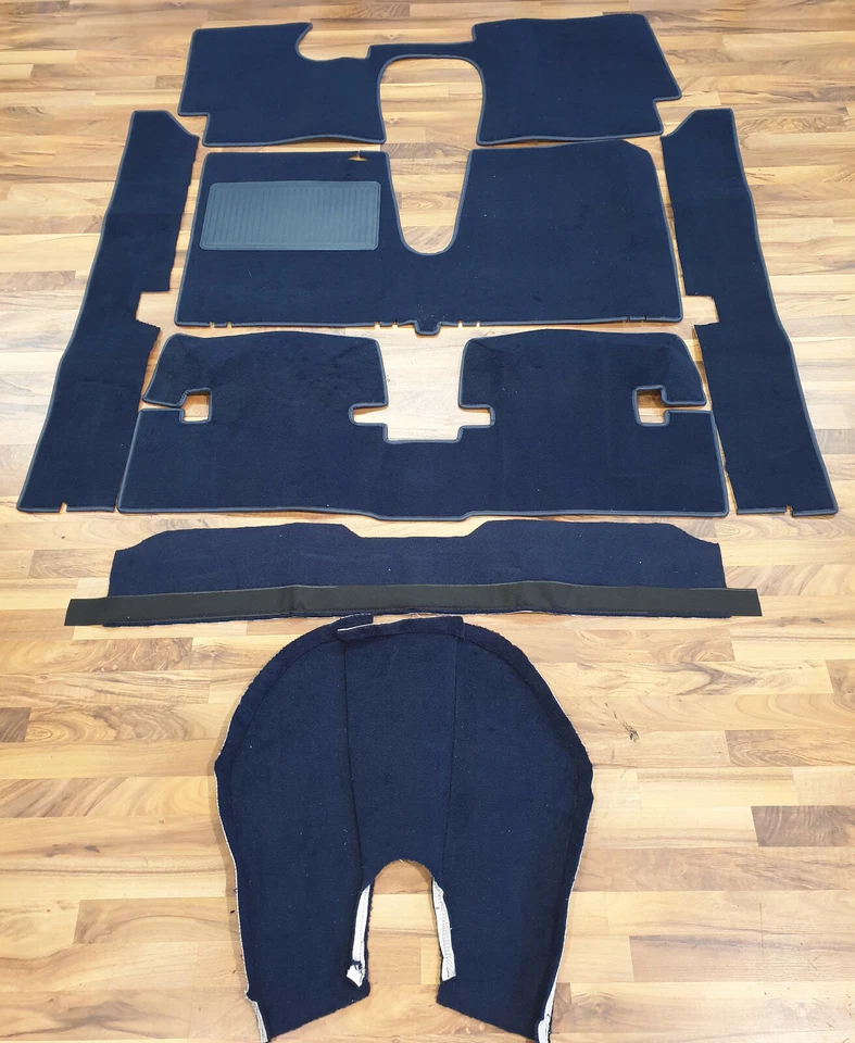 Juego de alfombras de terciopelo azul oscuro para Lancia Fulvia Sport Zagato 1965-1972 kit de alfombras Foto 1 de 1