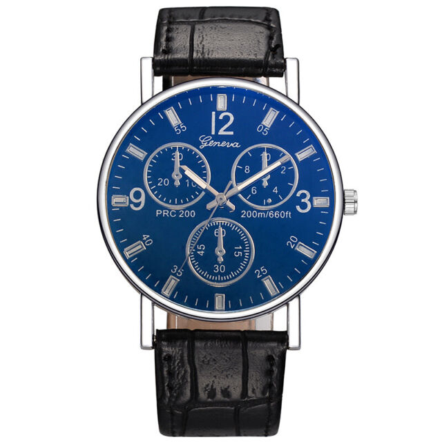 Precio barato Ginebra Reloj Hombres Relojes Banda de cuero Relojes de  cuarzo Hombres Relojes deportivos Hodinky Hombre Relogio masculino Montre  Homme