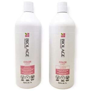 NEW, FRESH Matrix Biolage COLORLAST ORCHID Shampoo & Conditioner Balm Liter Duo