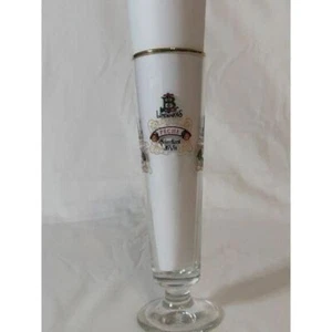 Lindeman's Fluted Gold Rim Beer Glass - Picture 1 of 6