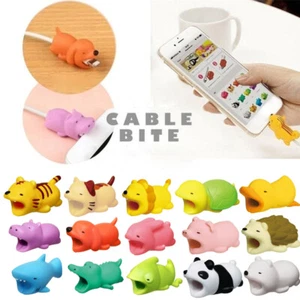 Animal Cable Bite Muncher Chomper for iPhone Charger Cord Protector 60 Styles - Picture 1 of 64