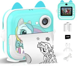 Instant Print Camera for Kids, Christmas Birthday Gifts for Girls Boys, (Green) - Picture 1 of 7