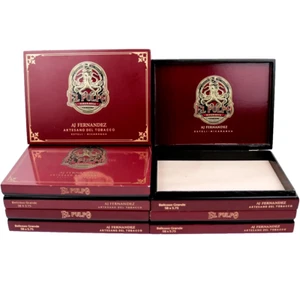 Lote de 5 cajas de cigarros de madera El Pulpo Belicoso Grande 9" x 6,75" x 1,75" - Imagen 1 de 10