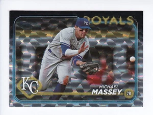2024 Topps Series 1 #14 MICHAEL MASSEY KC Royals SILVER FOILBOARD Parallel - Picture 1 of 2