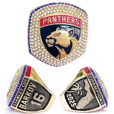Anel 2025 NHL Florida New Panthers Stanley Cup tamanho 11/09/13 - Imagem 1 de 4