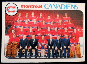 Foto del equipo O-Pee-Chee Montreal Canadiens / tarjeta de lista de verificación 200, 1978-79 - Dryden - Imagen 1 de 2