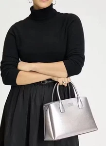 Borsa a tracolla Kate Spade New York Serena in pelle saffiano metallizzata - Foto 1 di 9