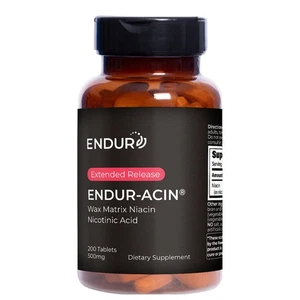 ENDUR-ACIN Niacin, Cardiovascular Health & Cholesterol Balance Supplement, Ex... - Picture 1 of 8