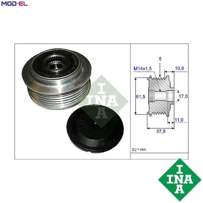 ALTERNATOR FREEWHEEL CLUTCH 535 0107 10 FOR ALFA ROMEO FIAT 2.4L 5cyl 159 2.4L - Image 1 of 4