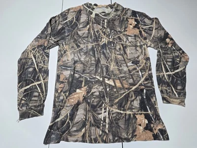 VINTAGE Ducks Unlimited Whitewater L Shirt REALTREE MAX-4 Camo Made In USA 90s - Image 1 of 4